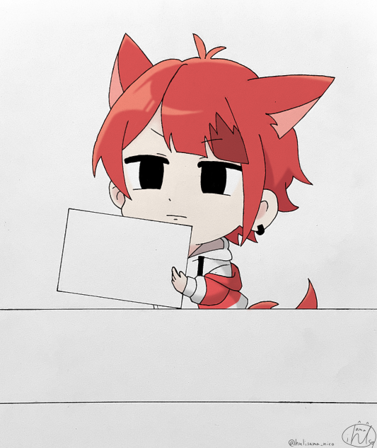 見せられないよ！」な莉犬くん - ibisPaint