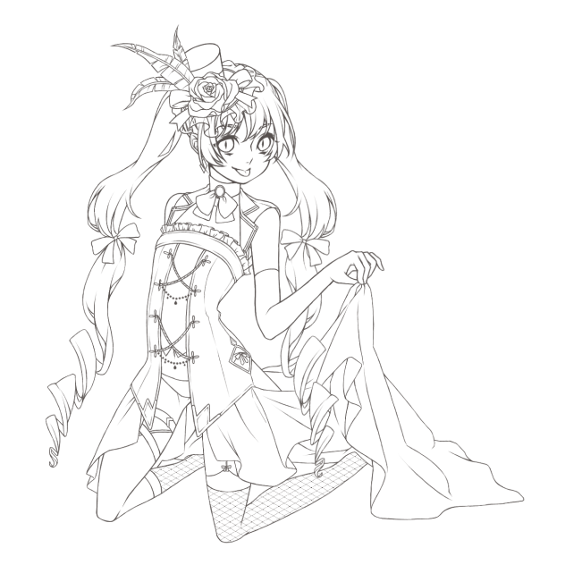 怪盗少女　描いてみた