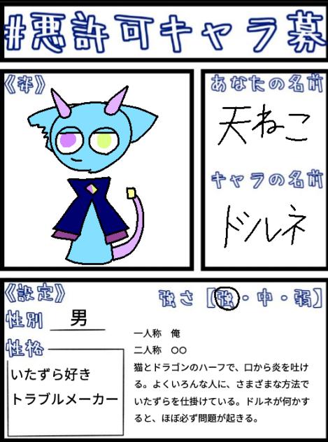 #悪許可キャラ募　(スプランキー)
