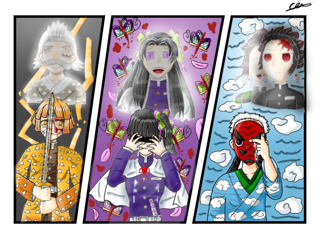 Các cựu trụ cột [KNY] in ibisPaint