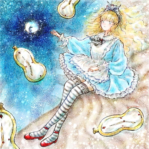 不思議の国のアリスファンアート。