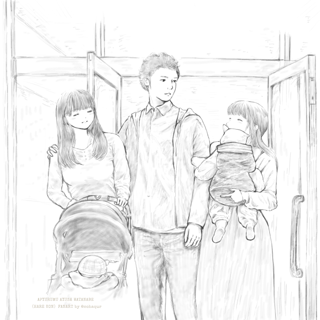 推しのハレ婚。出演シーンの模写。