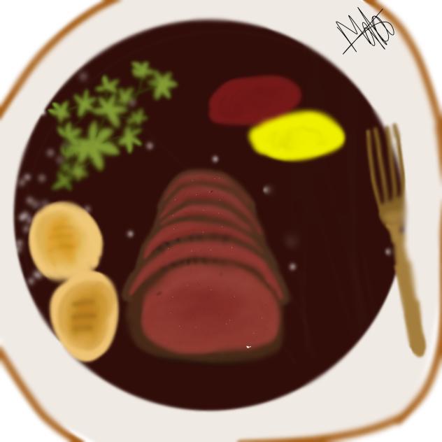 filet mignon with red wine sauce