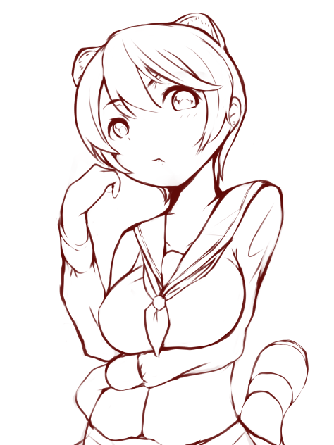 セーラー服lineart