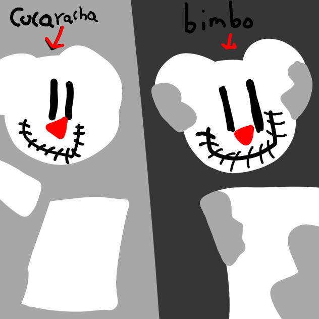 My designs of cucurucho and osito bimbo