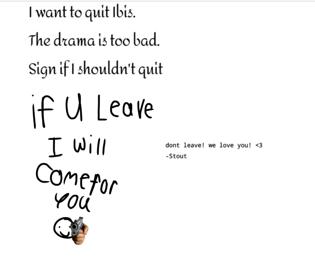Pls don’t leave