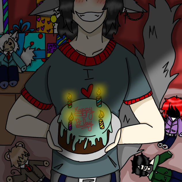 HAPPY BIRTHDAY PINEAPPLE-SAN❤️❤️✨✨🩸