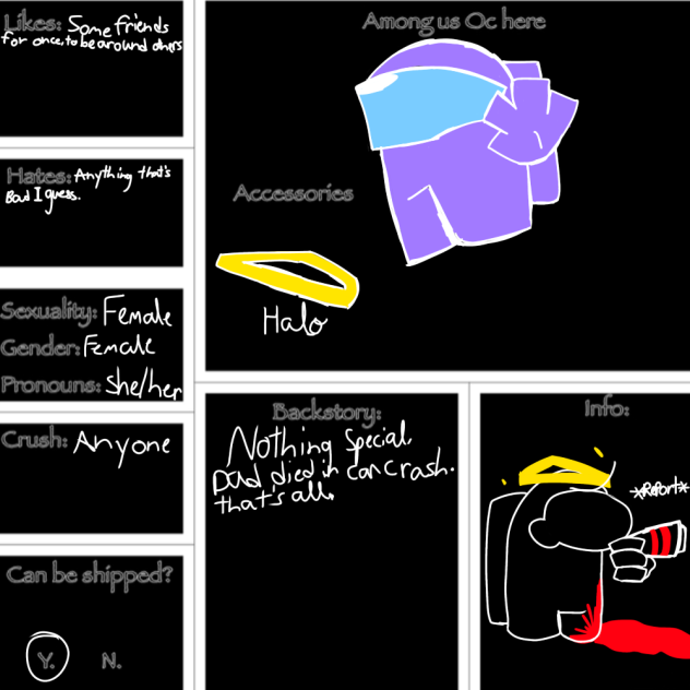 Among us thing for Cody