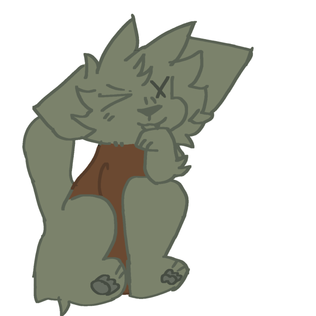 zombie cat laughing - ibisPaint