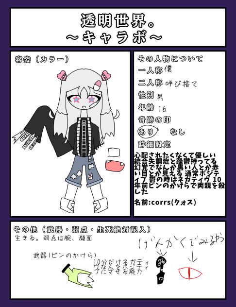 キャラ募たのし
