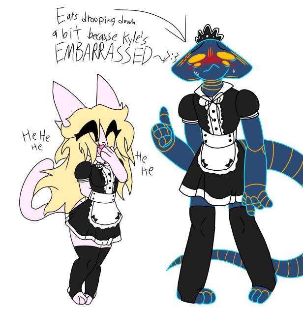 Just some maids ❤️🧹🧼🧽🫧🐱👽💙