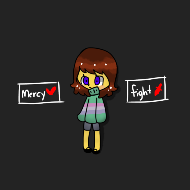 Chara and frisk fusion speedpaint