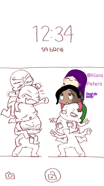 Lock screen collab - ibisPaint