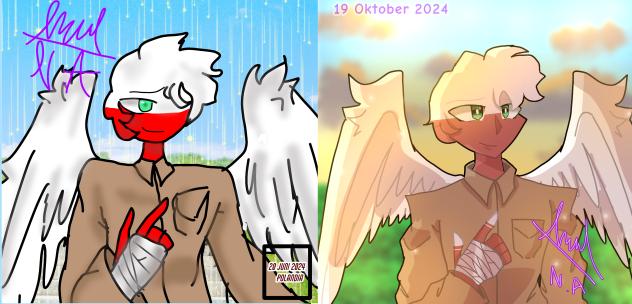 Juni vs Oktober(countryhumans Polandia)