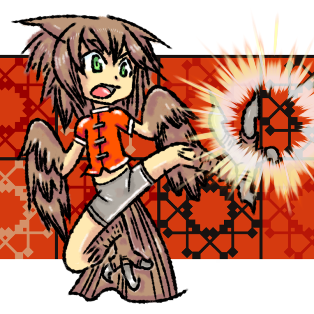 ハーピーさんキック