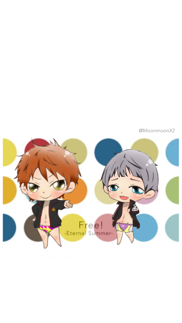 Free! 似鳥＆百太郎 ちびキャラ