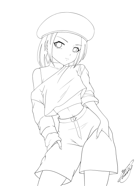 Love it but hate it（線画）