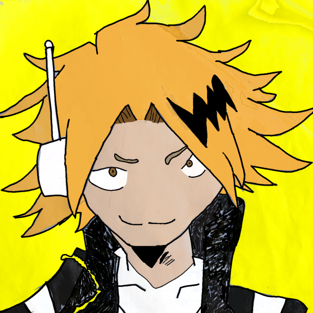 the king yellow hair denki