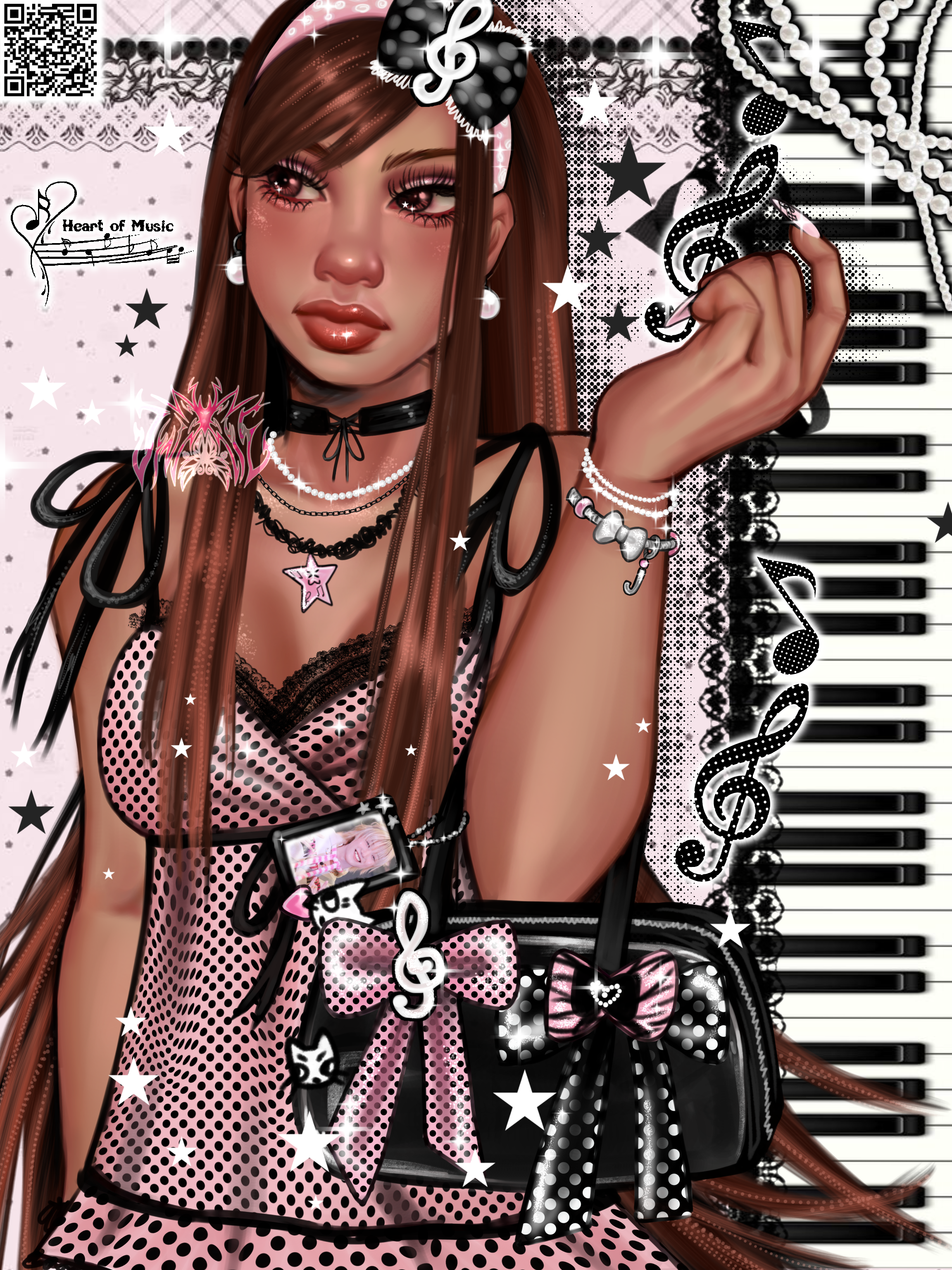 Micro trends~ polka dots and music(ᵔᴥᵔ) - ibisPaint