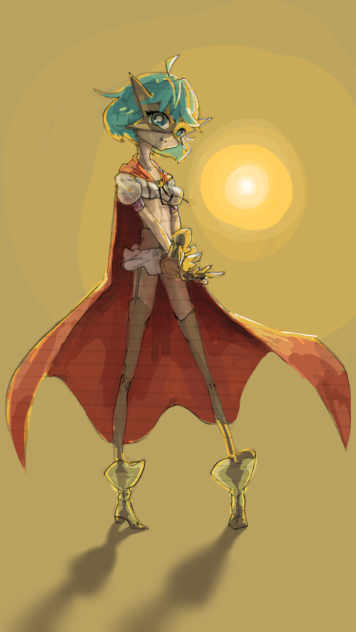 オリキャラ 逆光塗り練習