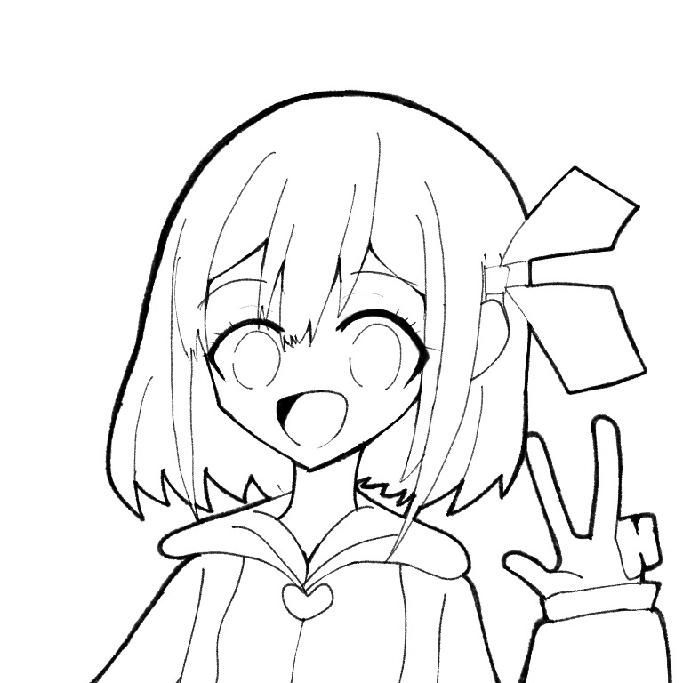 虹色 塗り絵 Ibispaint