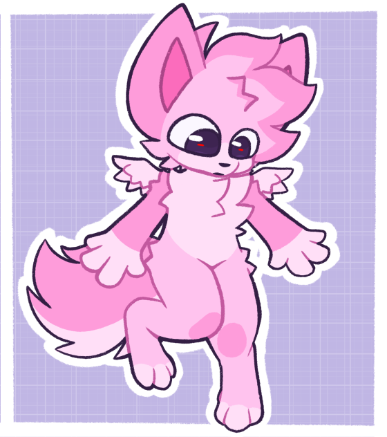 Pink wolf