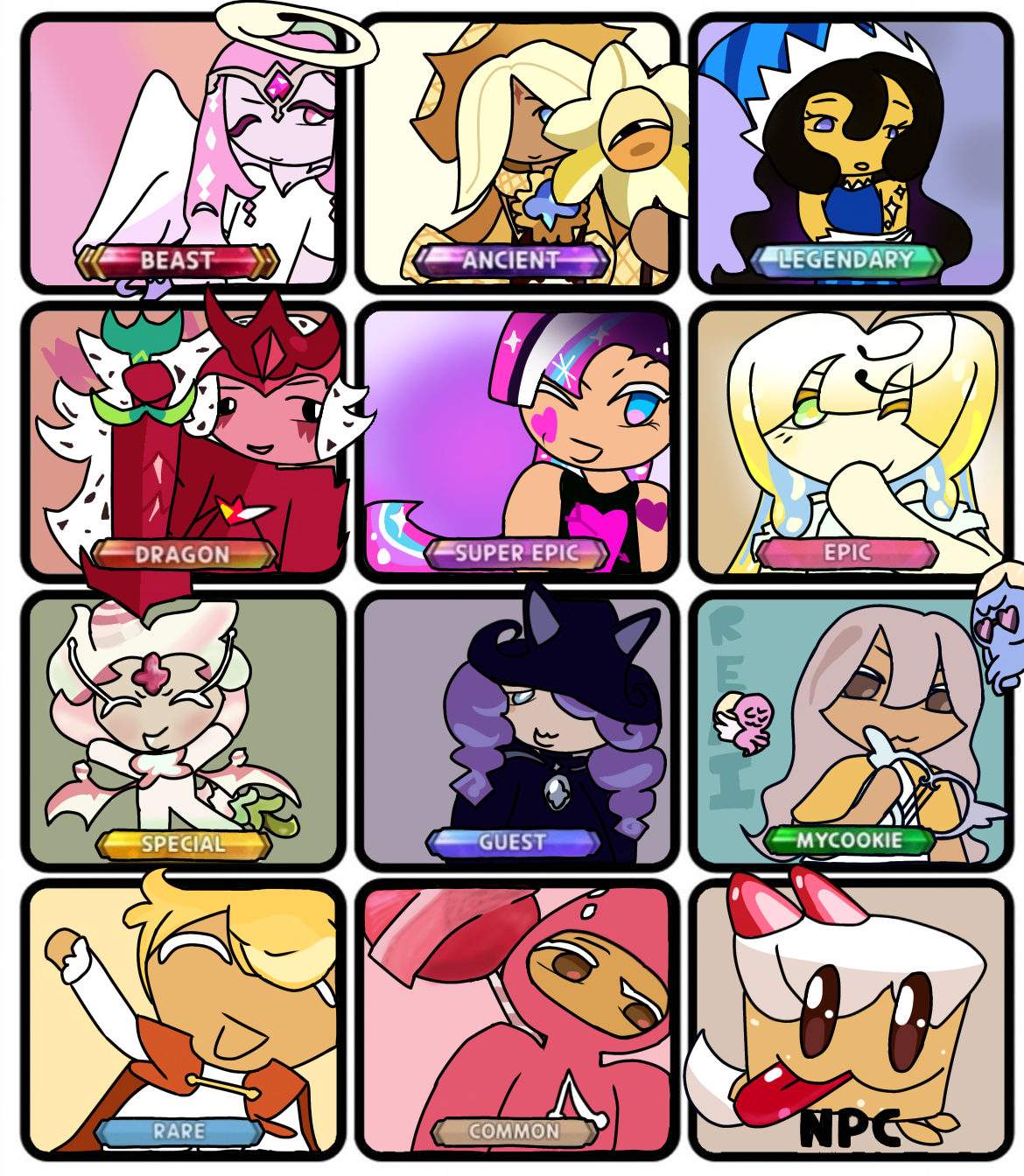 My fav crk character in each rarity! - ibisPaint
