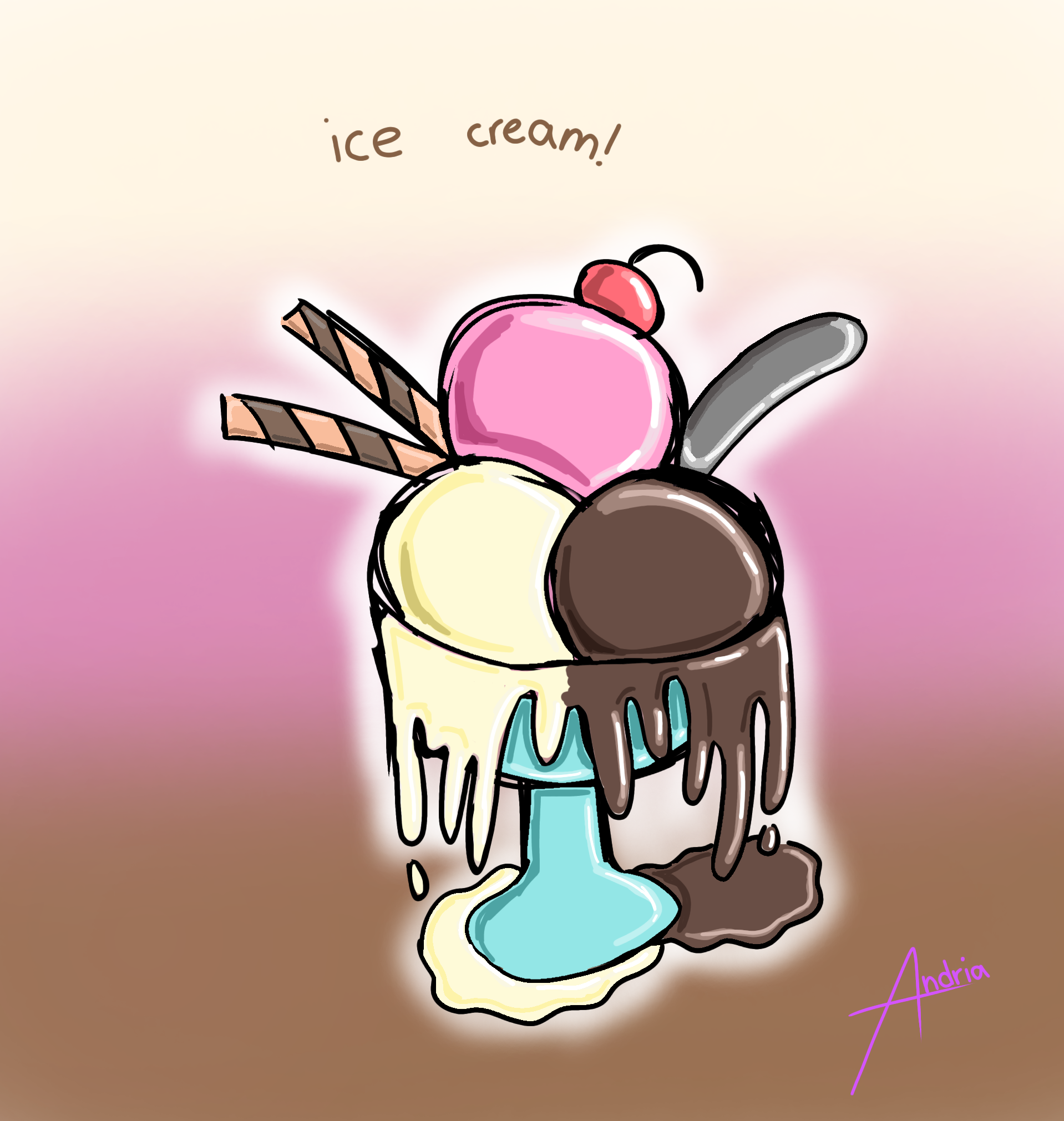 ice cream - ibisPaint