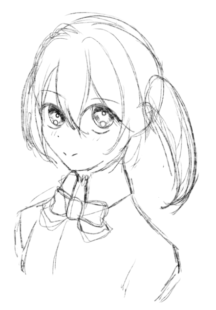 落書き女の子