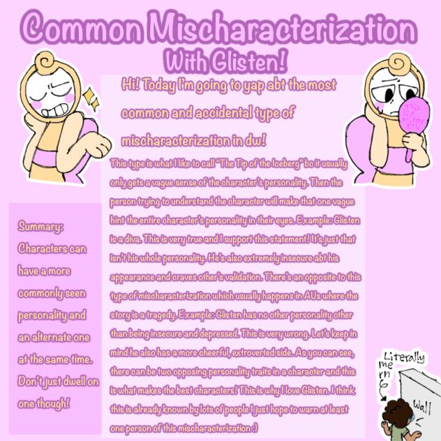 Explaining mischaracterization 😁