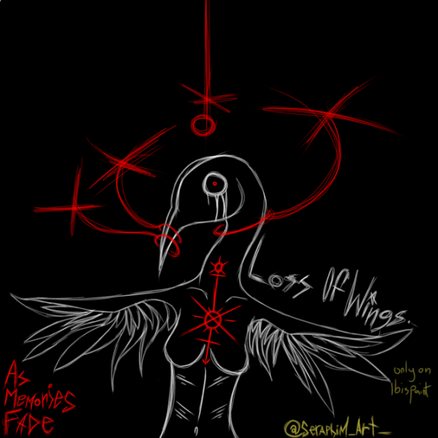 Loss of wings-As memories fade - ibisPaint