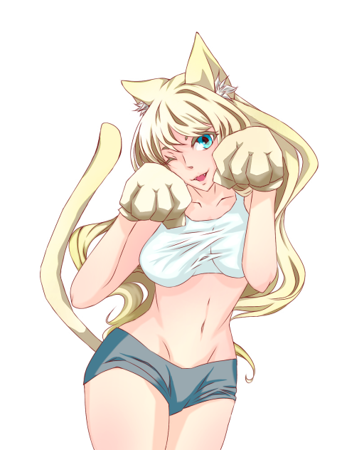 金髪ダイナマイトネコ