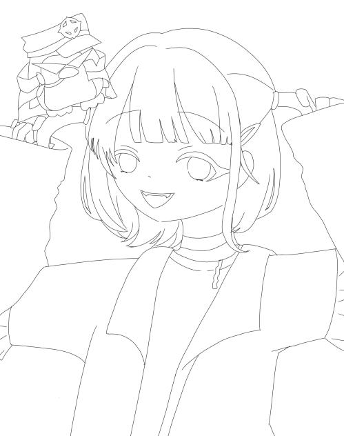 轟はじめ 線画