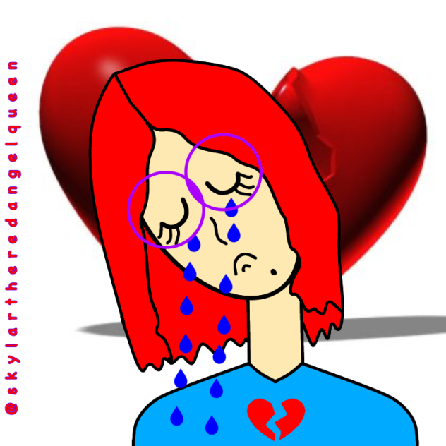 Me A Sad Person with Broken Heart 💔 - ibisPaint