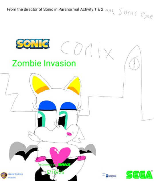 Sonic Comix Zombie Invasion Poster 1