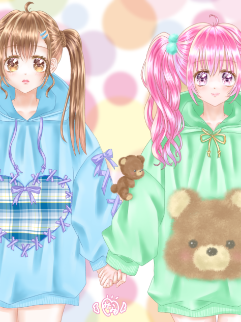 パーカー女子
