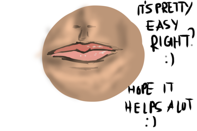 how to draw mouth