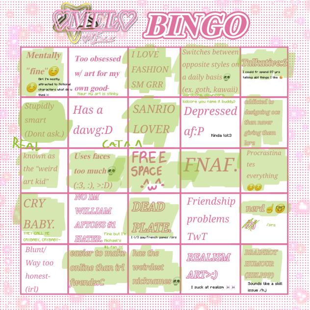 MY POOKIE'S BINGO
