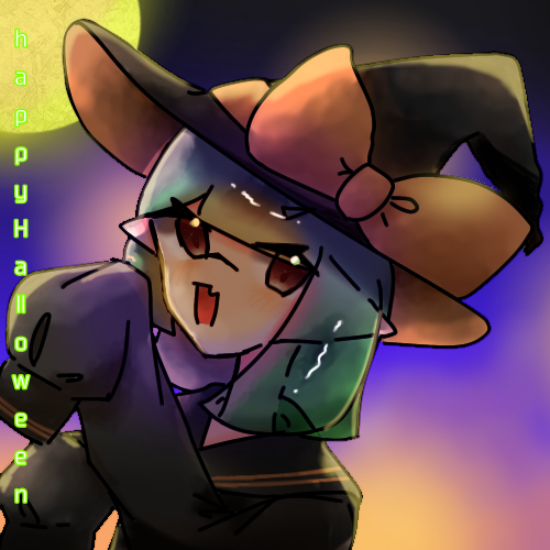 ハロウィンイラスト(月有りver.)