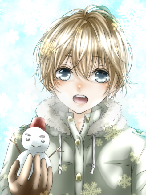 【線画】初雪【拝借】