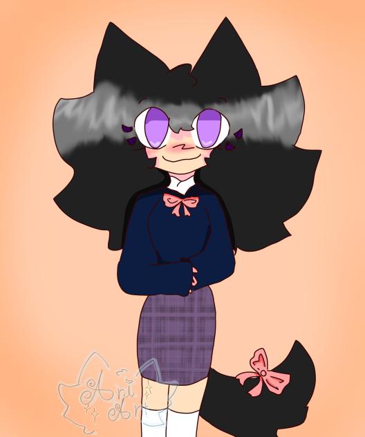 Mi oc en uniforme escolar☆