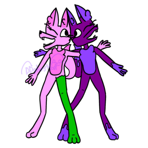 DD and my friend Natty as a fluffer