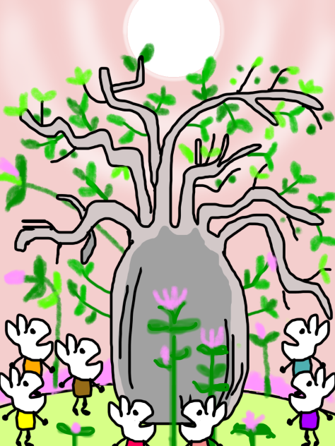 春の大きな木