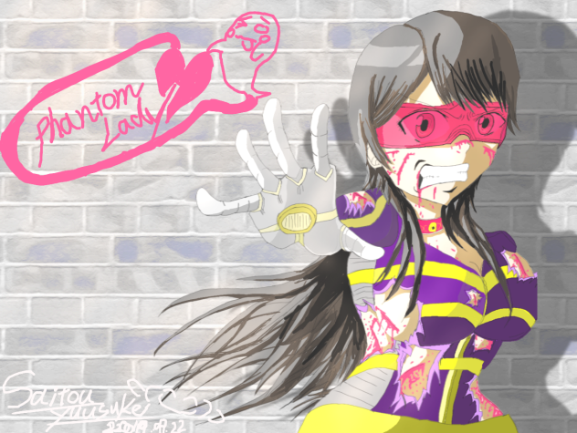 オリジナルイラスト ファントムレディ Ibispaint
