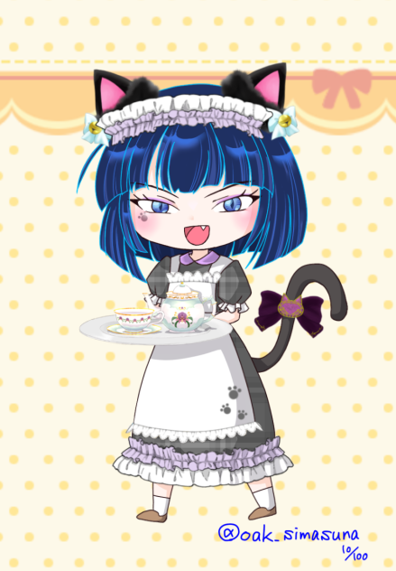 『猫耳メイドの小さいよどみさん』100チャレNo.10