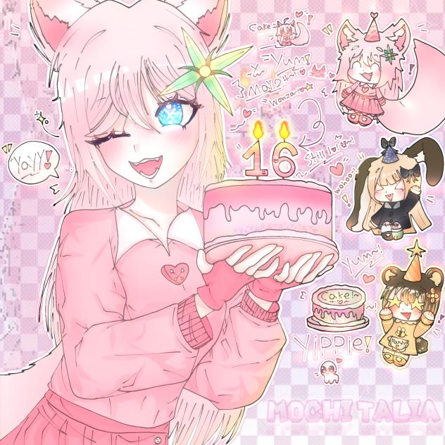 It's Mochi Talia's Bday!! 🎂✨ X3 ʚ♡ɞ~!!