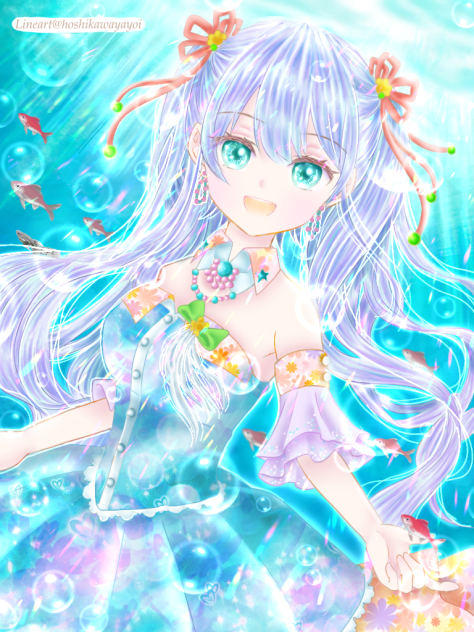 星川ヤヨイ様の線画お借りしました♪♪