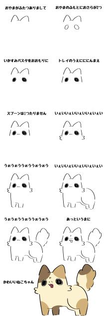 かんたんねこのえかきうたを作りました