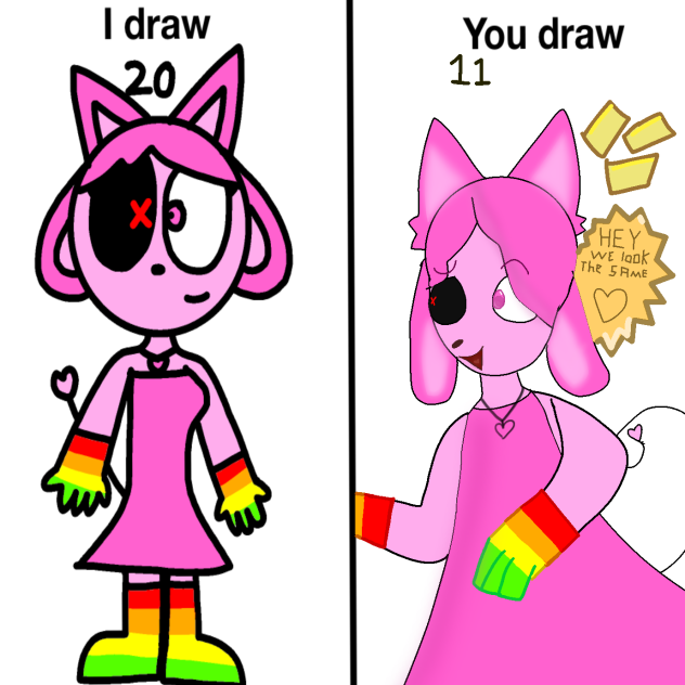 I draw you draw colabe!!