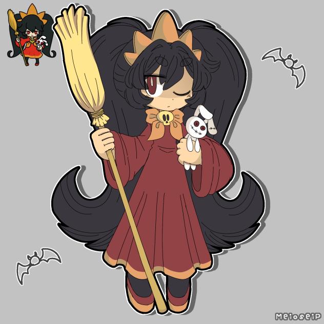 Ashley from Warioware!🧹🎃
